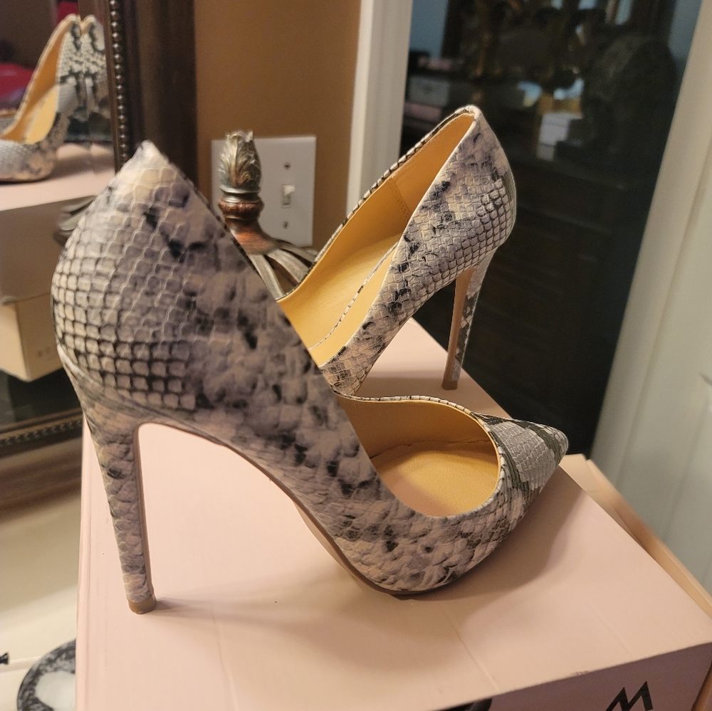 Snake Print Heels